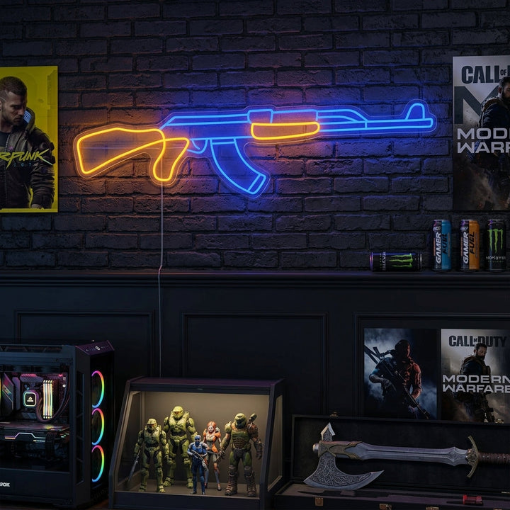 "Ak47" Neonkyltti