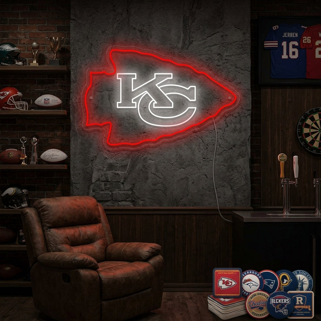 "KC Chiefs" Neonkyltti