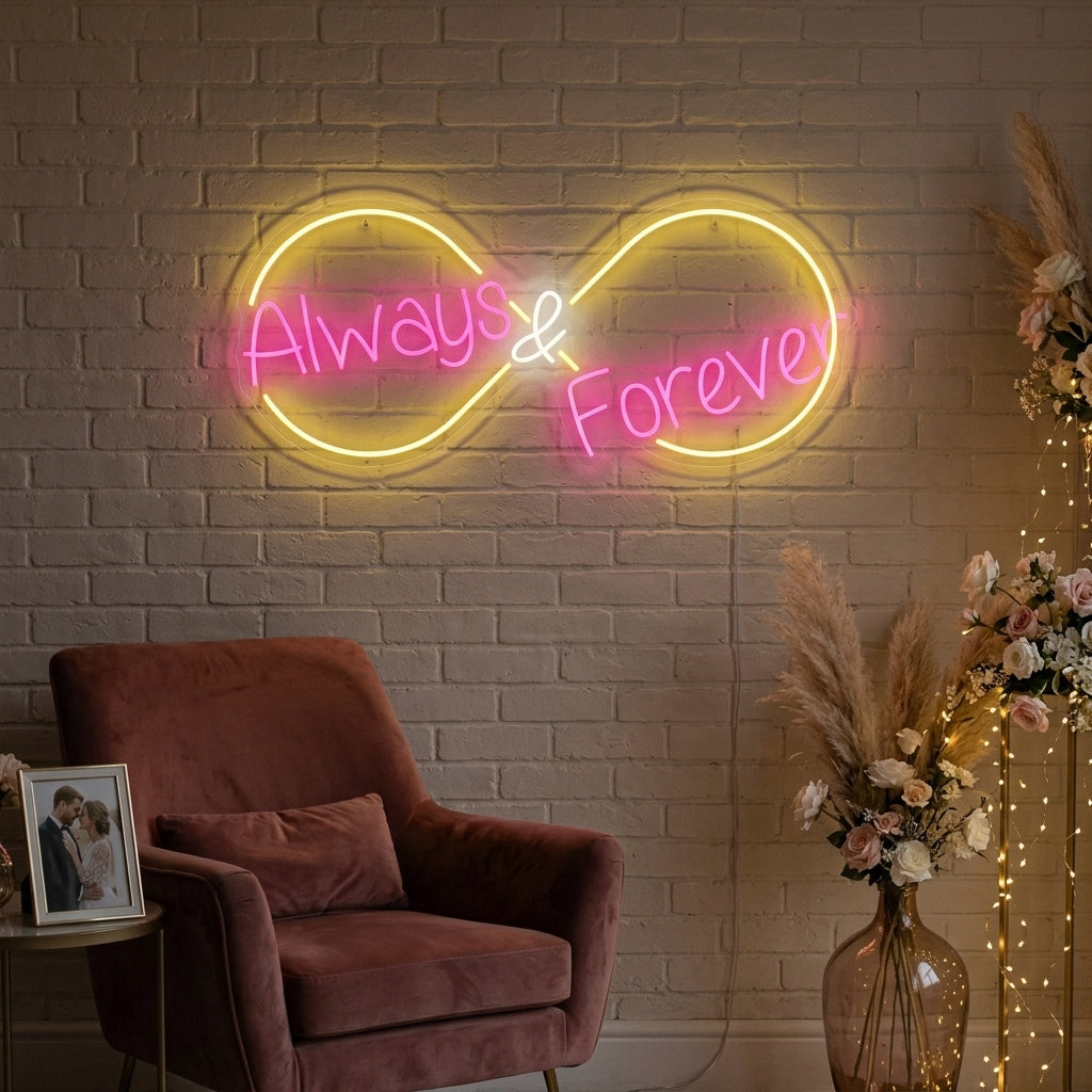 "Always and Forever" Neonkyltti