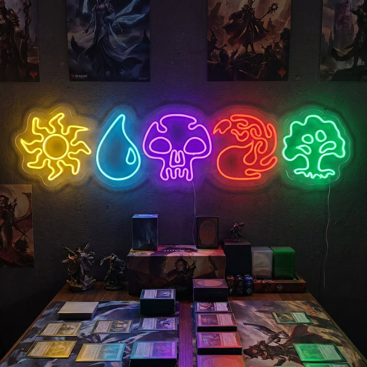 "Maaginen MTG" Neonkyltti