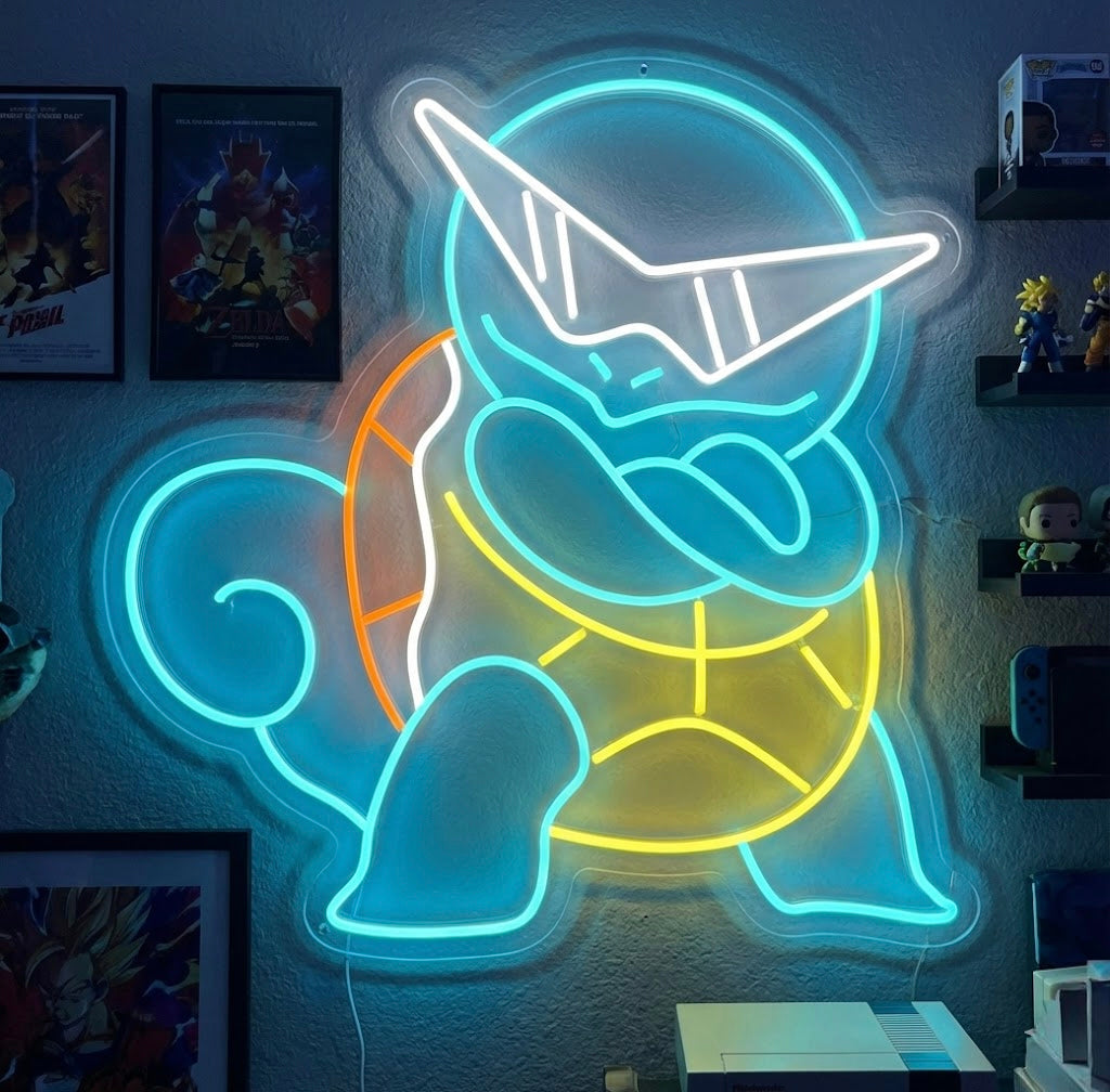 "Squirtle" Neonkyltti