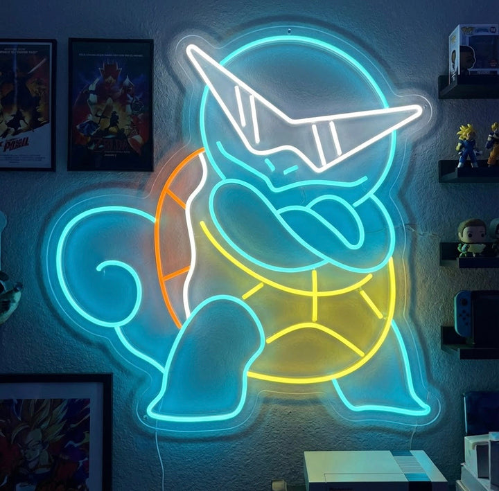 "Squirtle" Neonkyltti