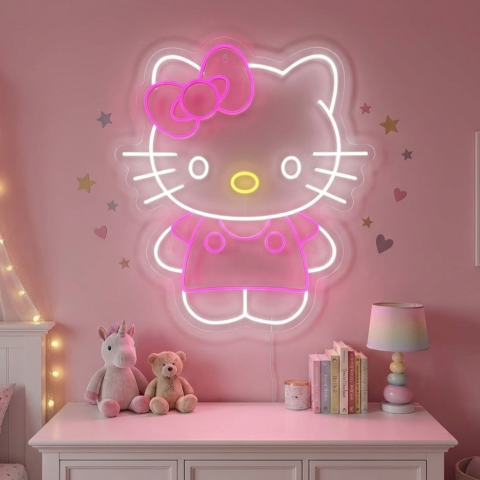 "Anime kissa" Neonkyltti