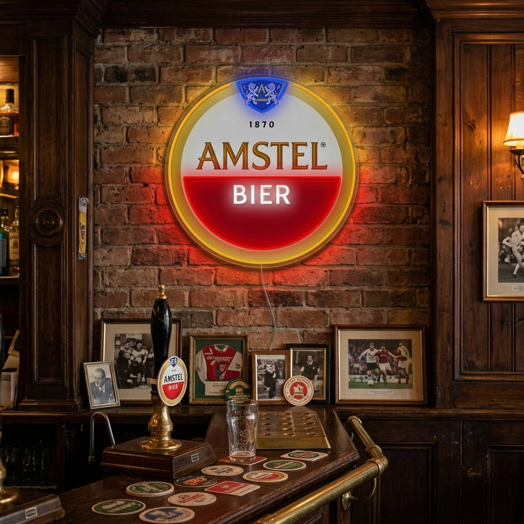 "Amstelin logo" Neonkyltti