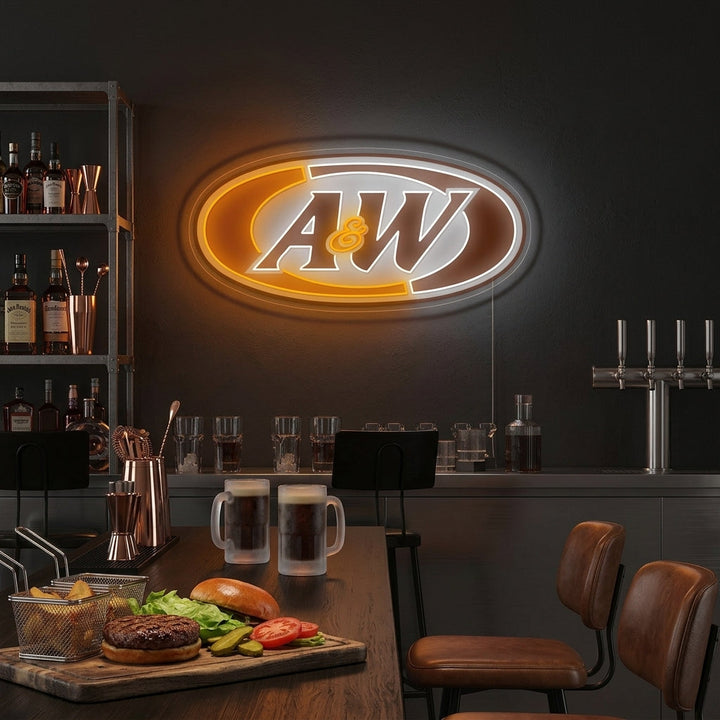 "A&W Beer -logo" Neonkyltti