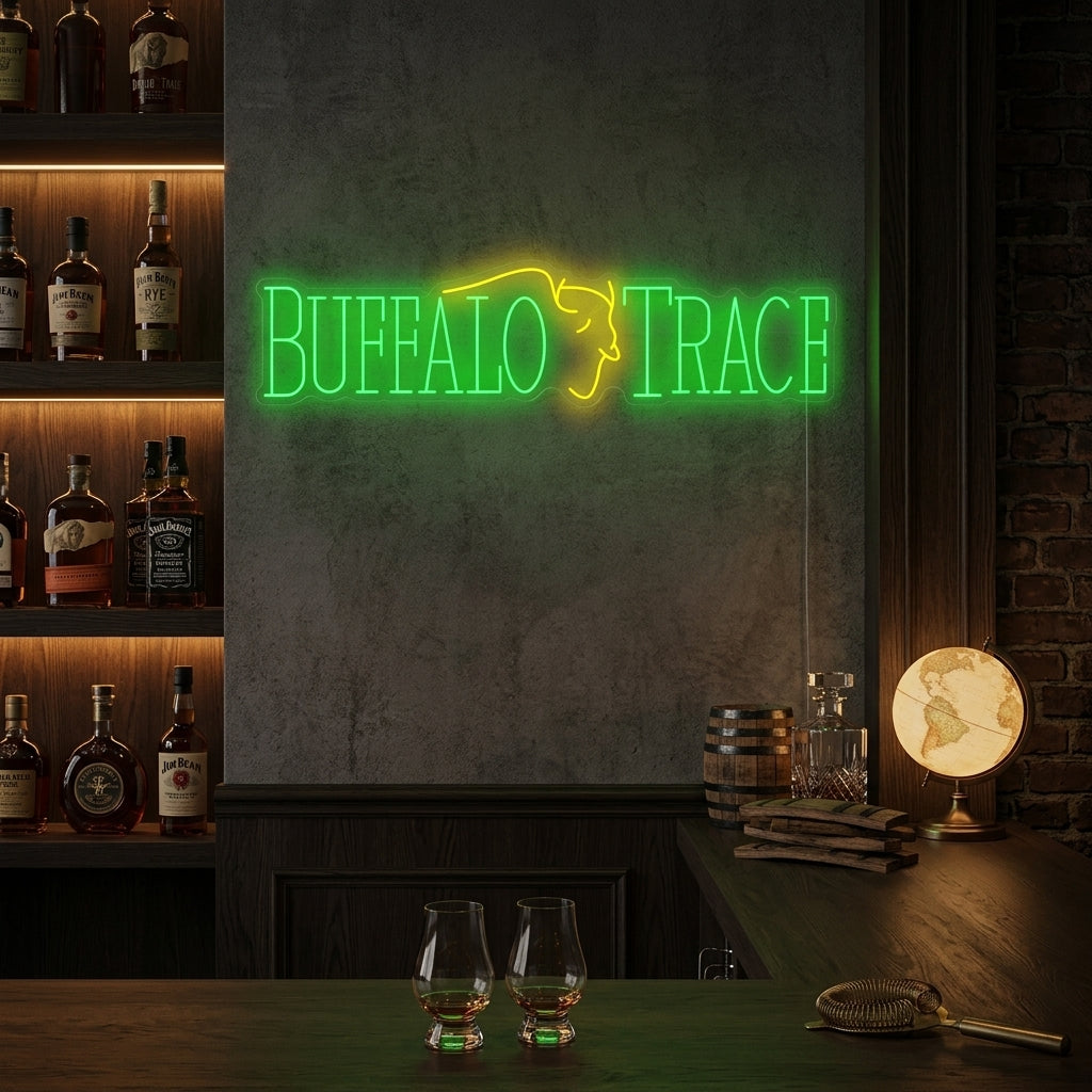 "Buffalo Trace" Neonkyltti