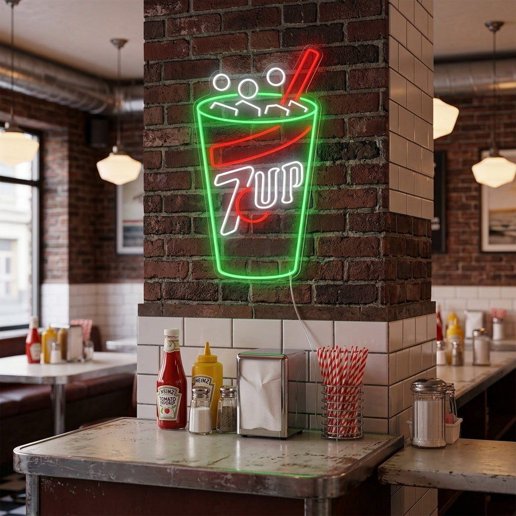 "Soda juomien logo" Neonkyltti