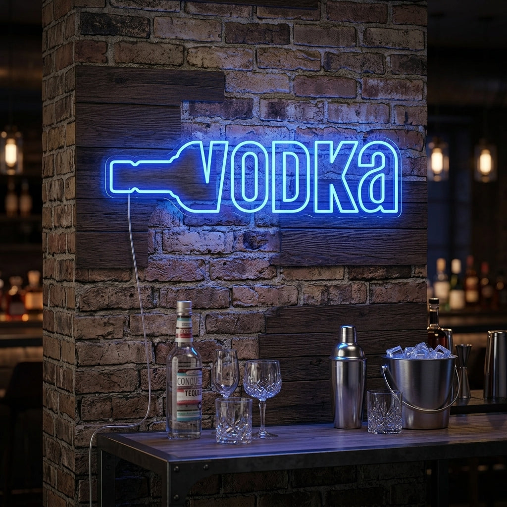 "Vodka" Neonkyltti