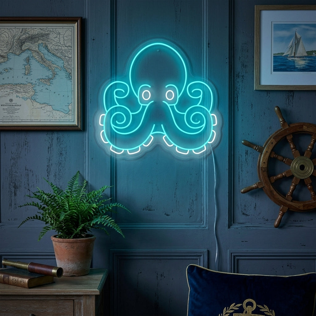 "Mustekala" Neonkyltti