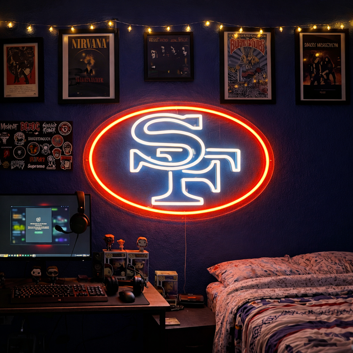 "Nfl Sf 49ers" Neonkyltti