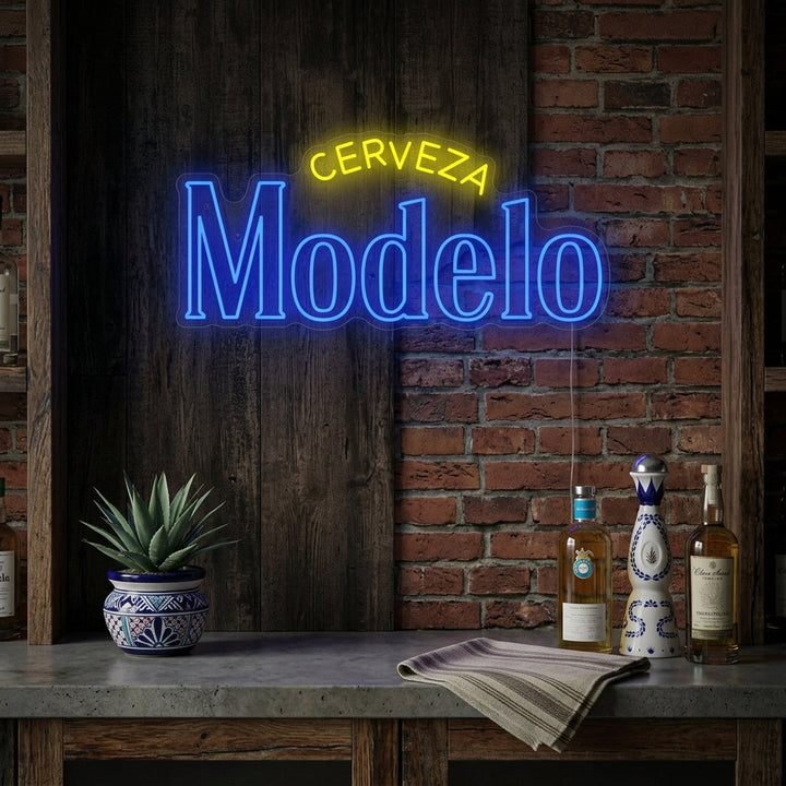 "Cerveza Modelo" Neonkyltti