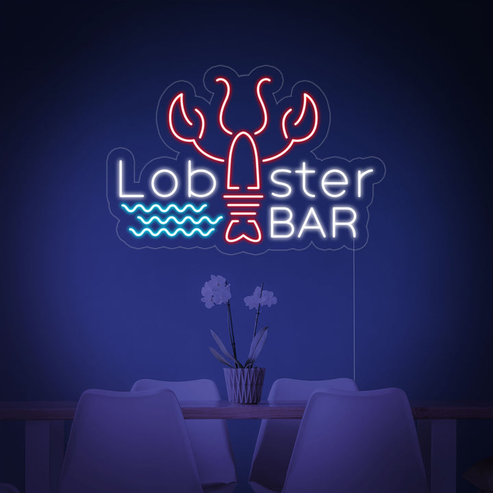 "Lobster Bar" Neonkyltti