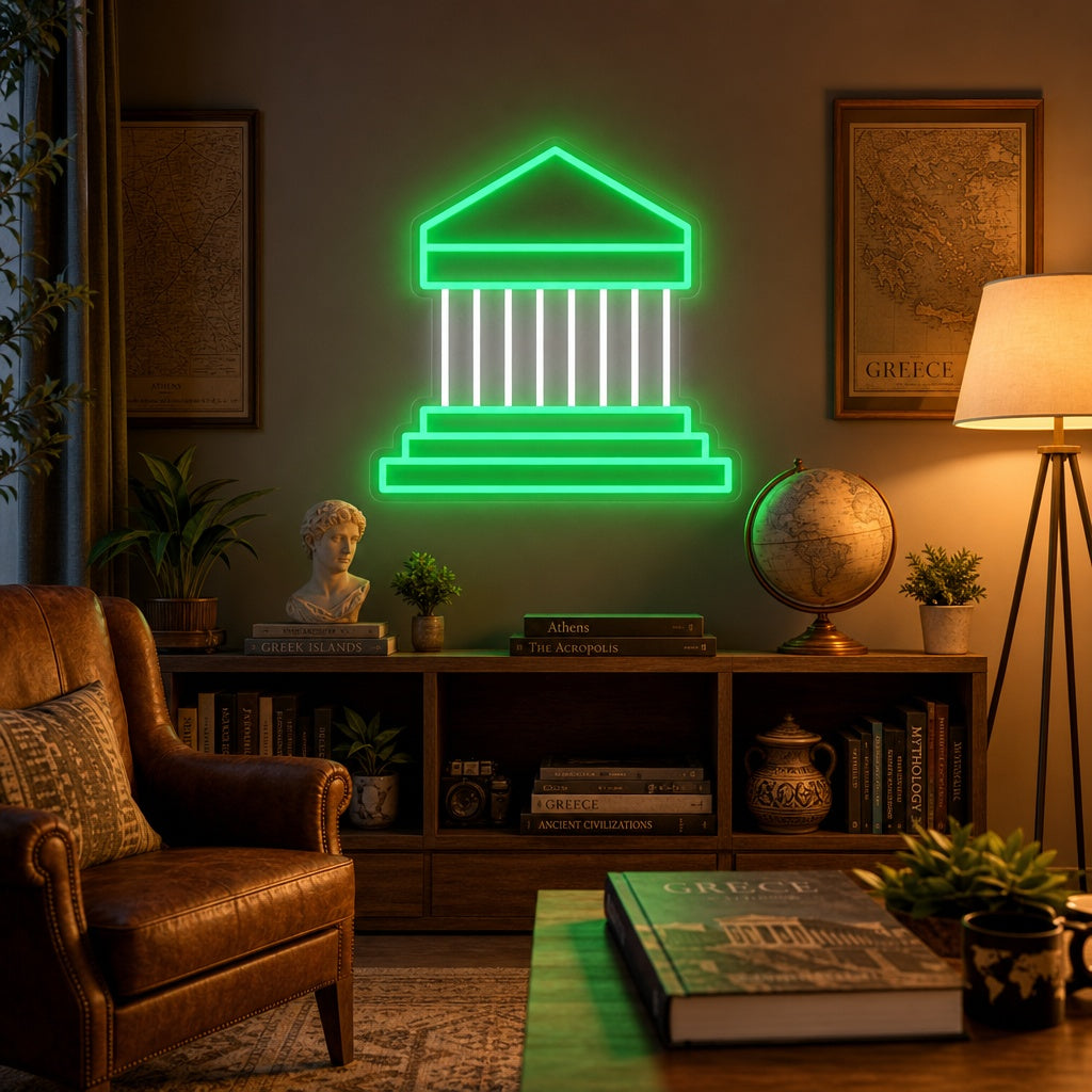 "Ateena Akropolis Parthenon" Neonkyltti