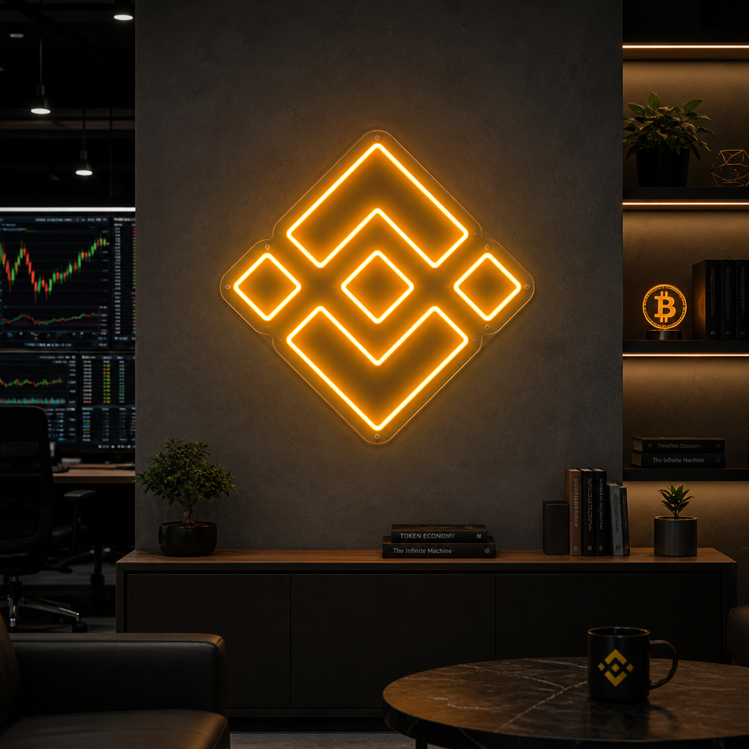 "Binance BNB Kolikko" Neonkyltti