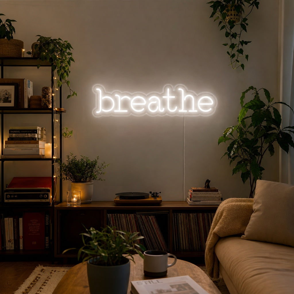 "Breathe" Neonkyltti
