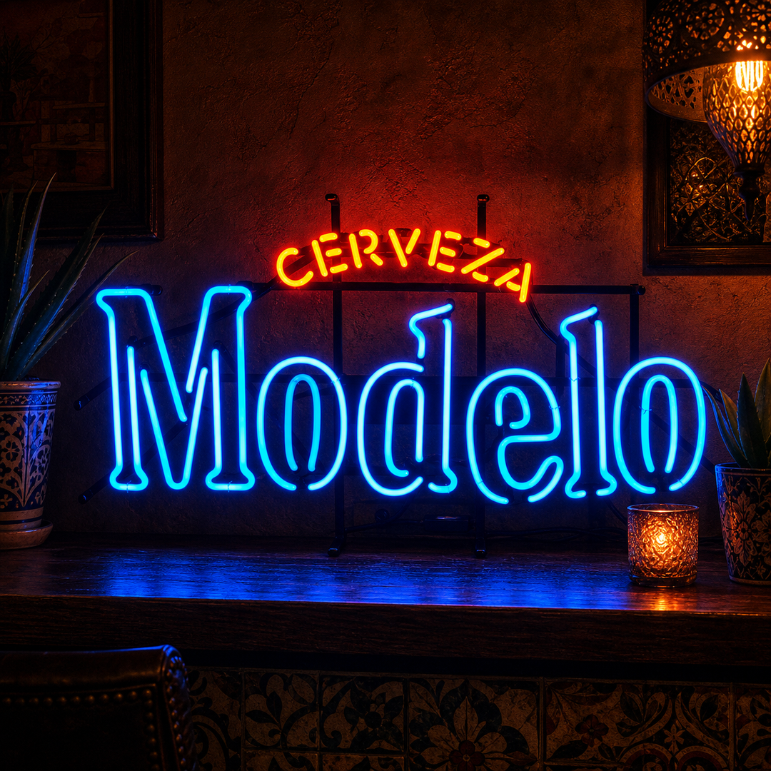 "Modelo Olutbaari" Neonkyltti