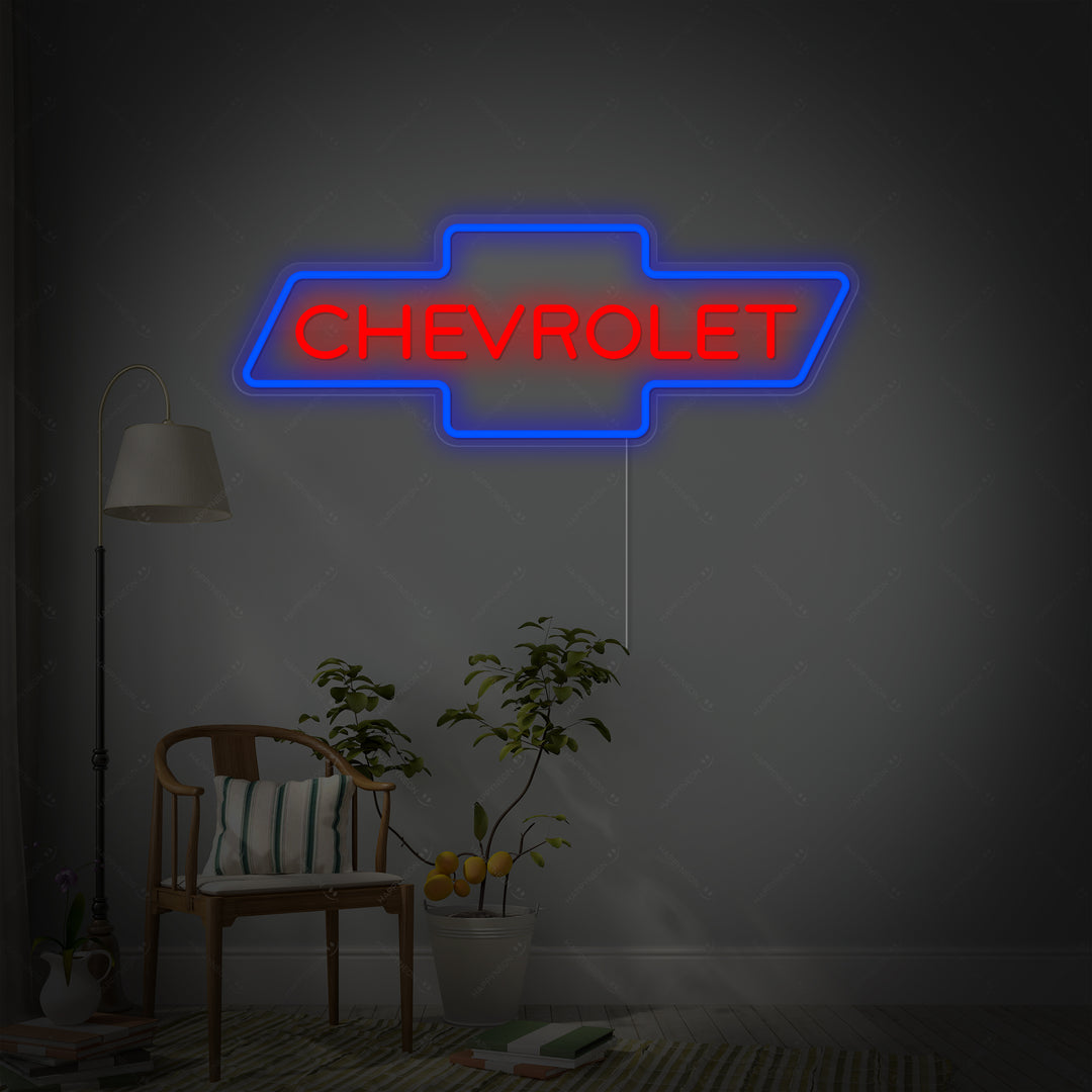 "Chev Auto Logo" Neonkyltti