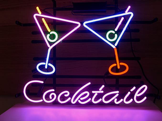 "Cocktails, Martini" Neonkyltti