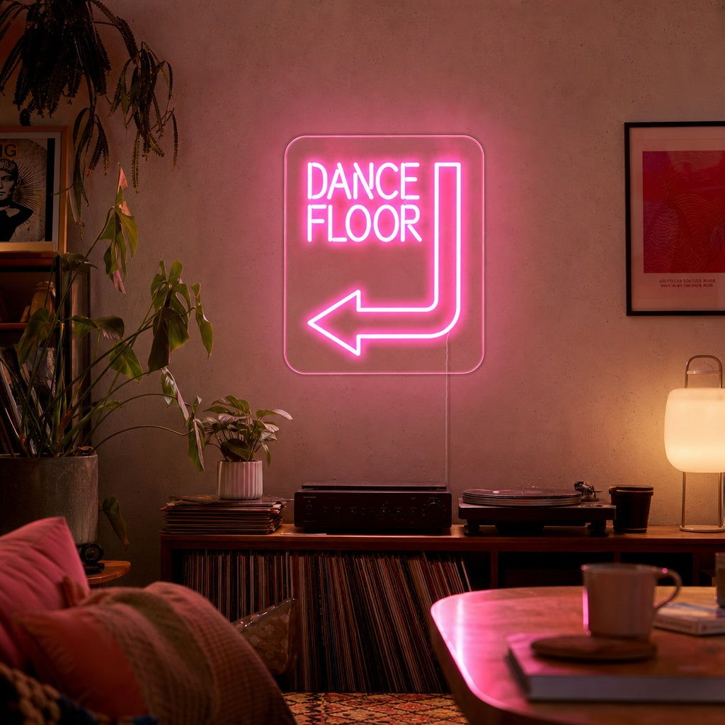 "Dance Floor" Neonkyltti