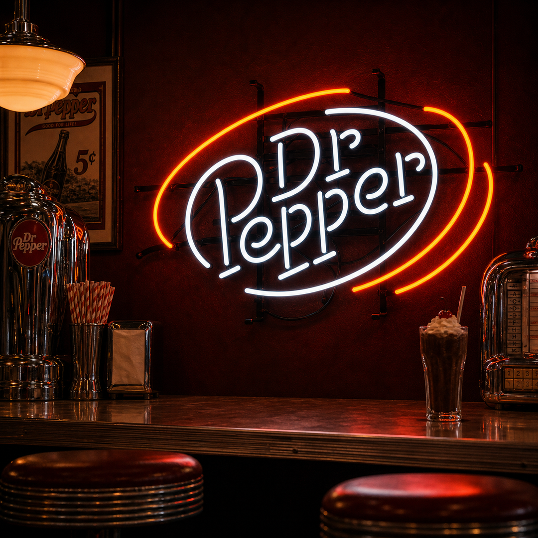 "Pepper Olutbaari" Neonkyltti