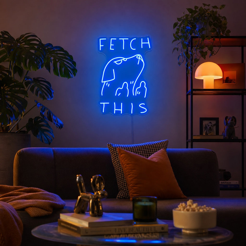 "Fetch This" Neonkyltti