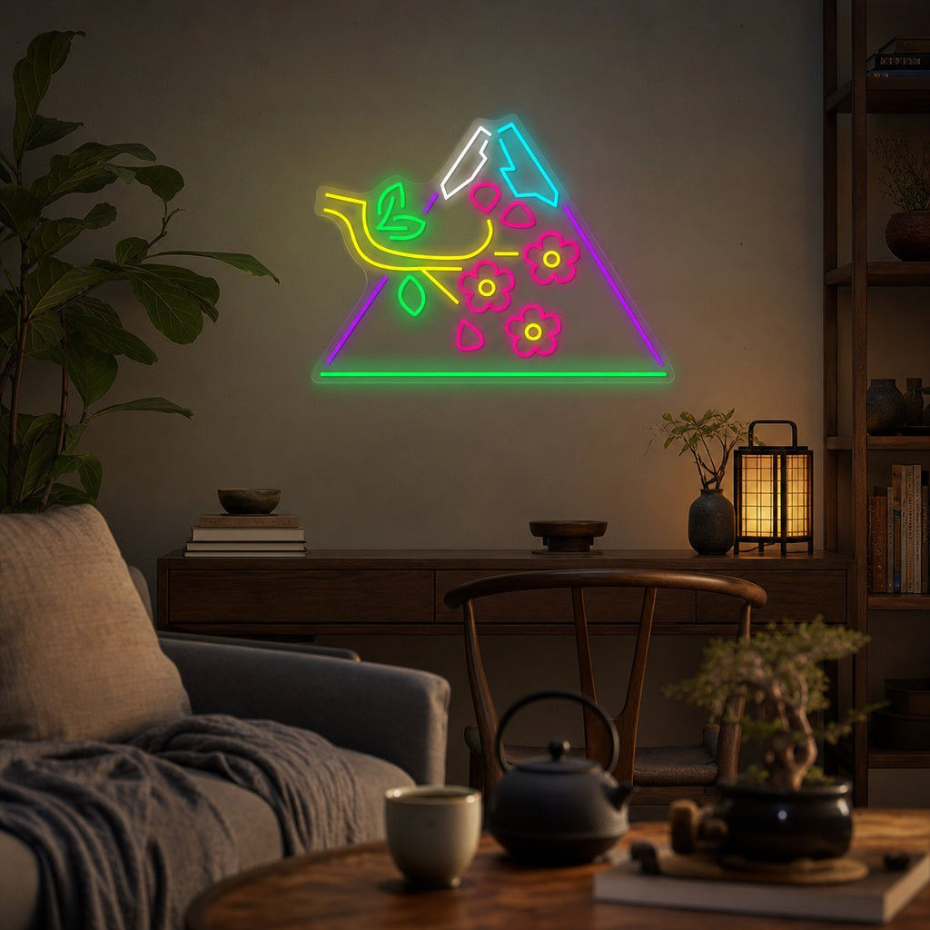 Fuji-vuori Neonkyltti, Japanilainen neon merkki