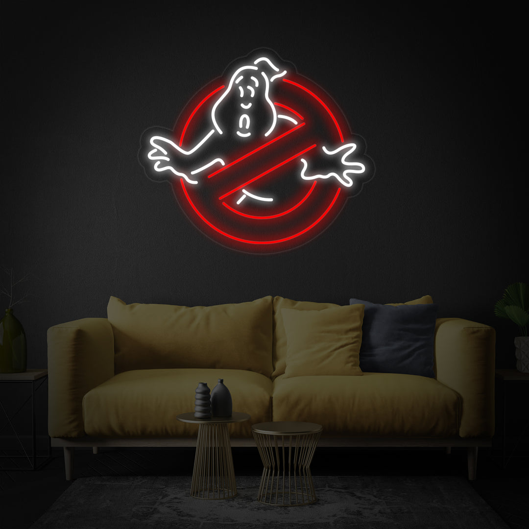 "Ghostbusters, Kummitukset" Neonkyltti