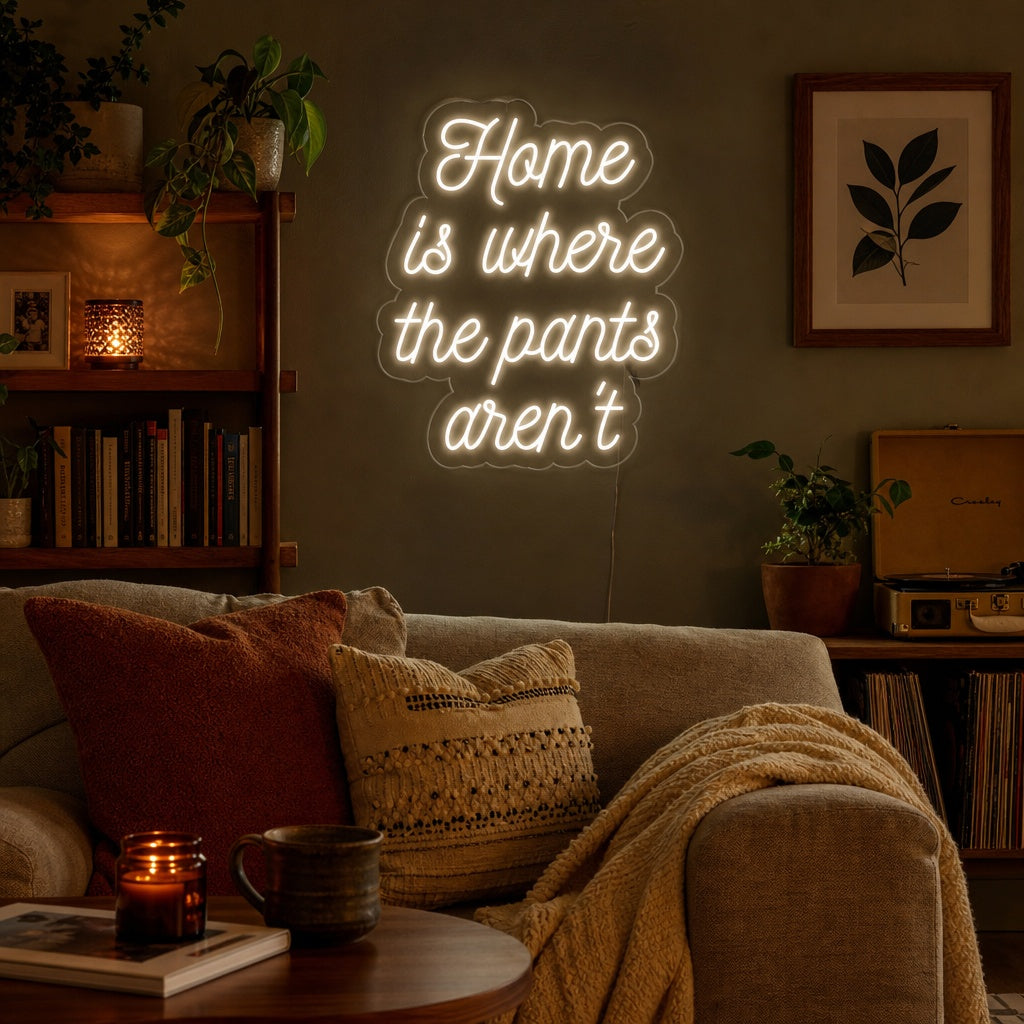 "Home is Where The Pants Arent" Neonkyltti