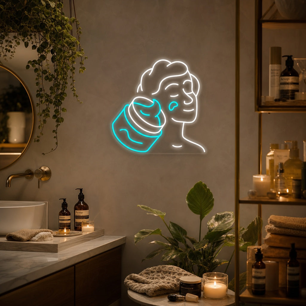"Hygienia Ihonhoito" Neonkyltti