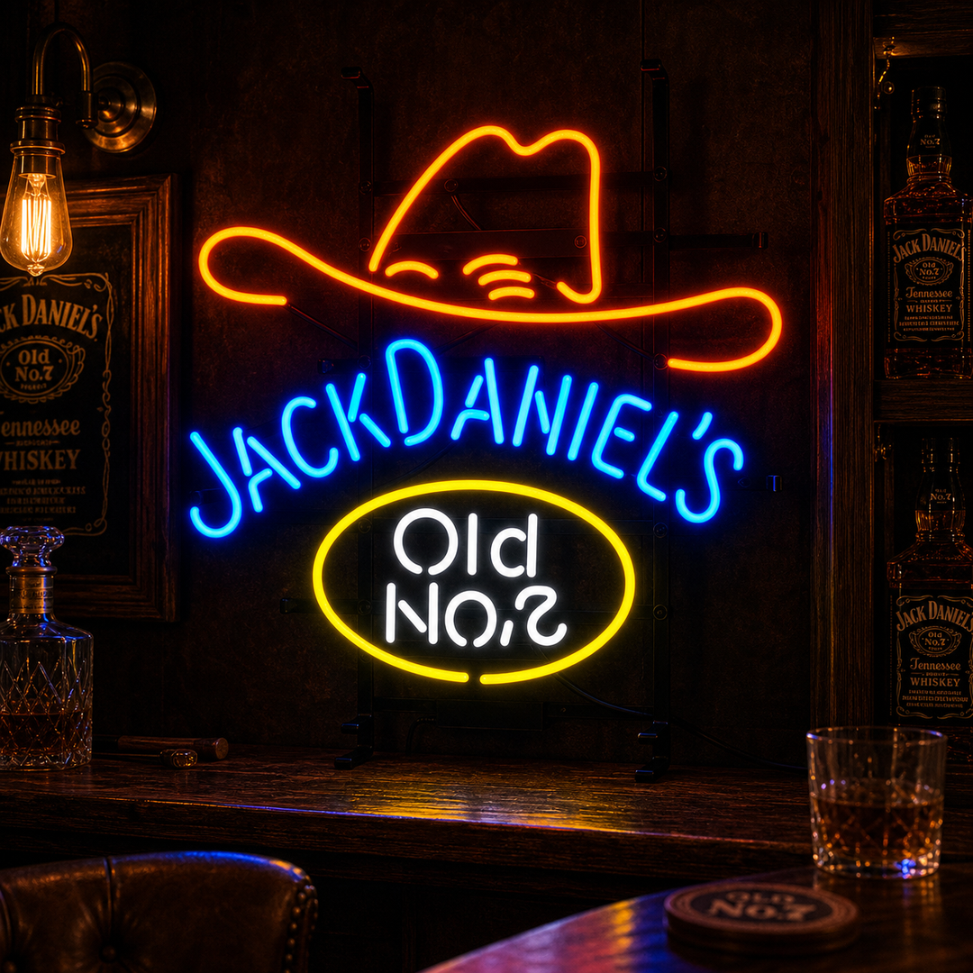 "Jack Old Viski" Neonkyltti