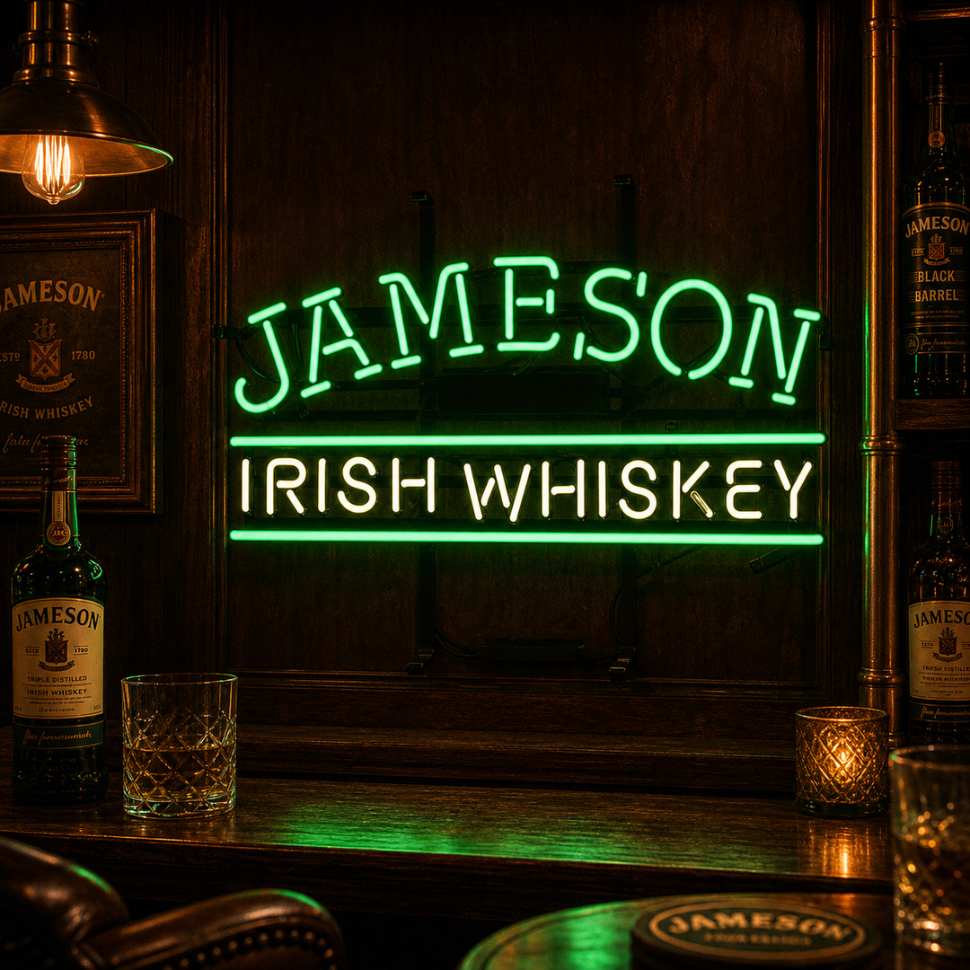 "Jameson Irish Whiskey" Neonkyltti