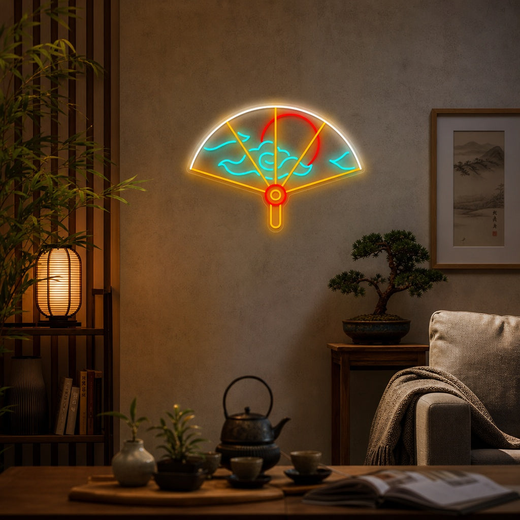 japanilainen tuuletin Neonkyltti, Japanilainen neon merkki