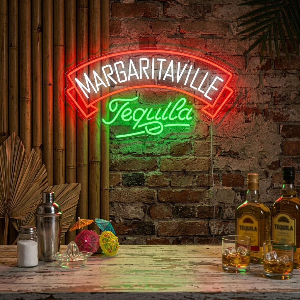 "Margaritaville Tequila" Neonkyltti