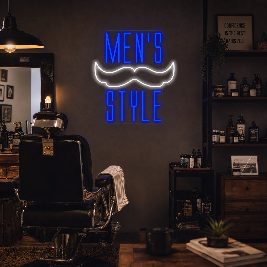 "Mens Style" Neonkyltti