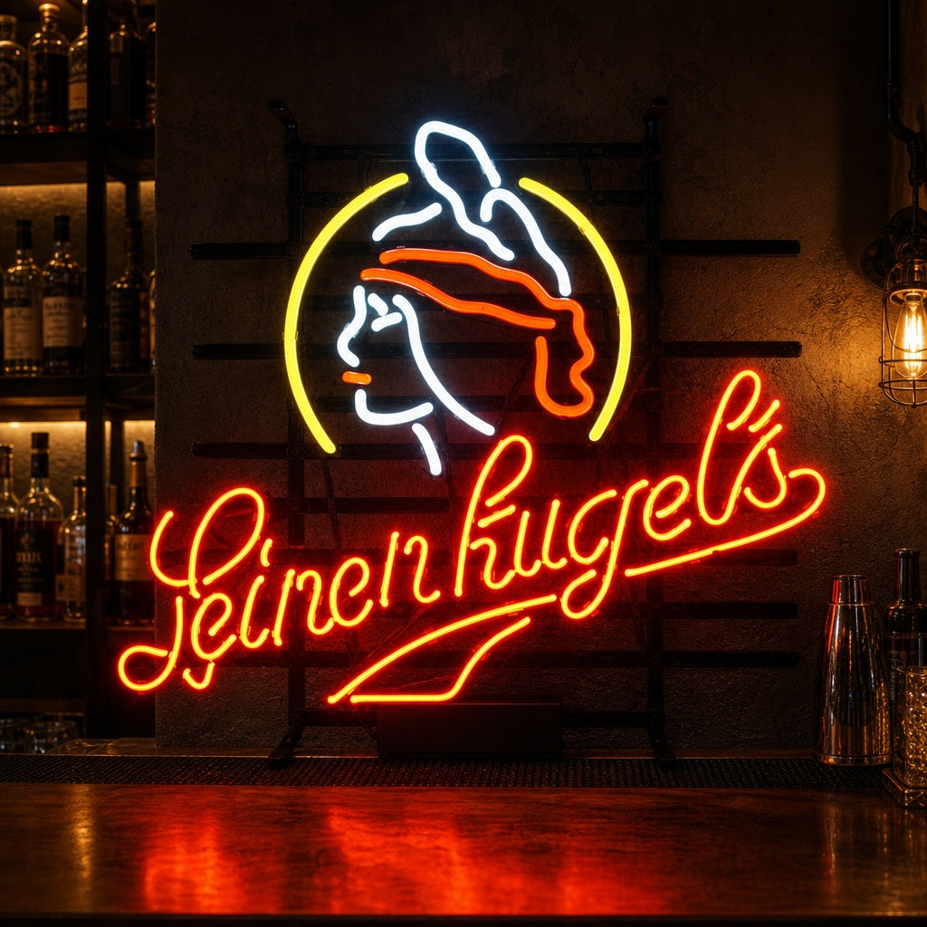 "Uusi Leinenkugels Olut" Neonkyltti