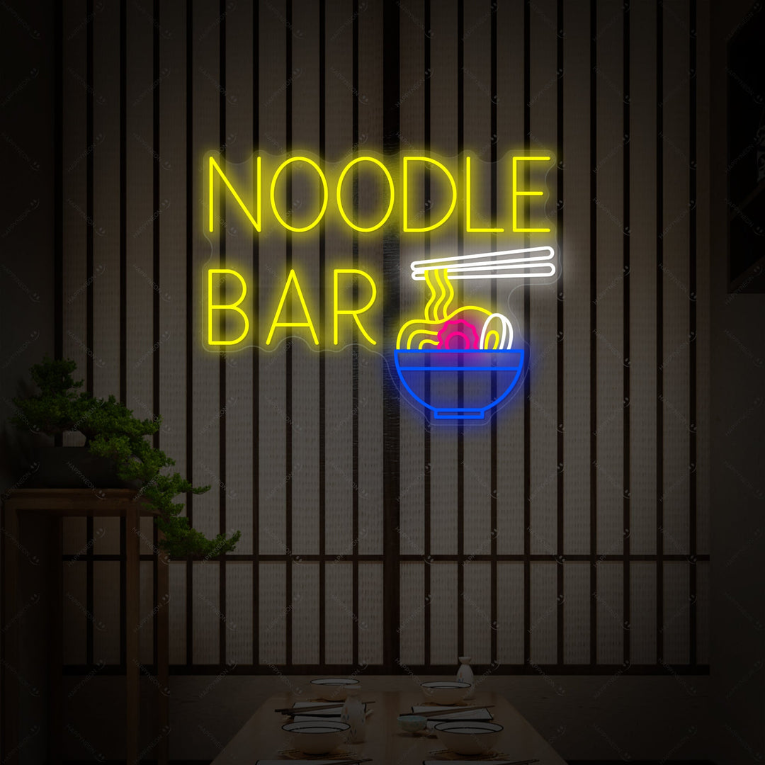 Noodle Bar Neonkyltti, Japanilainen ravintola sisustus