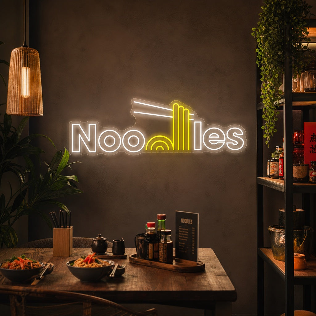 Noodles Neonkyltti, Japanilainen ravintola sisustus