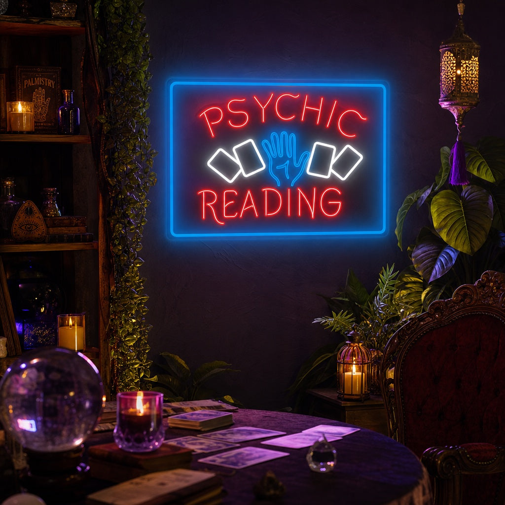 "Psychic Readings" Neonkyltti