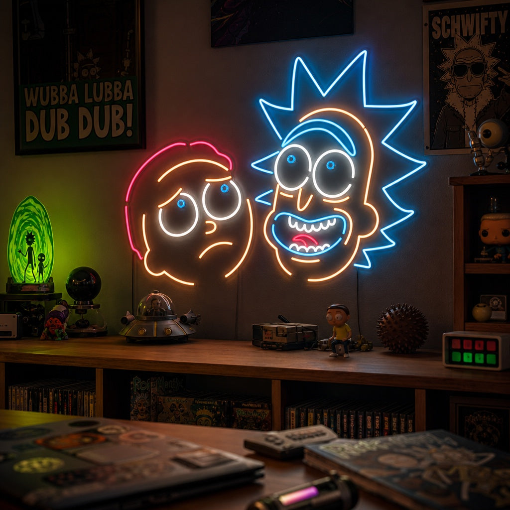 "Rick And Morty" Neonkyltti