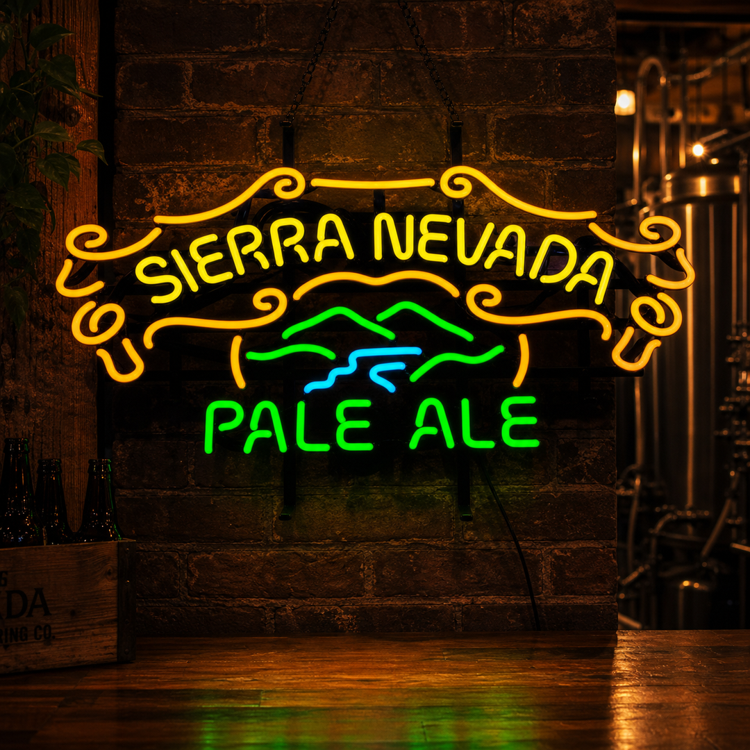 "Nevada Pale Ale Olutbaari" Neonkyltti