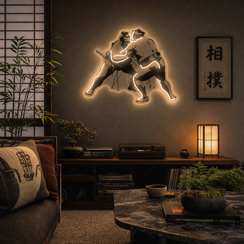 Sumo uros Neonkyltti, Japanilainen neon merkki