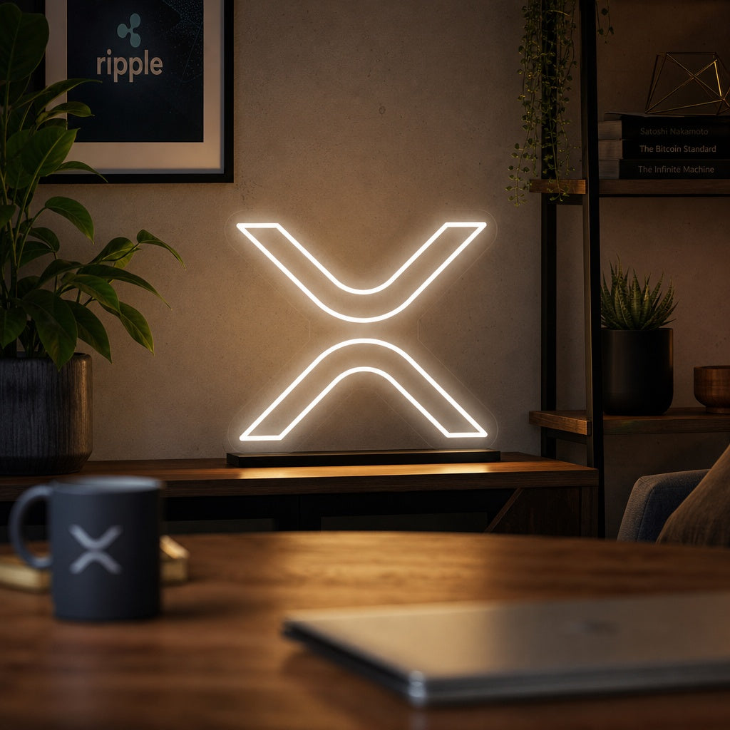 "XRP Ripple Symboli" Neonkyltti