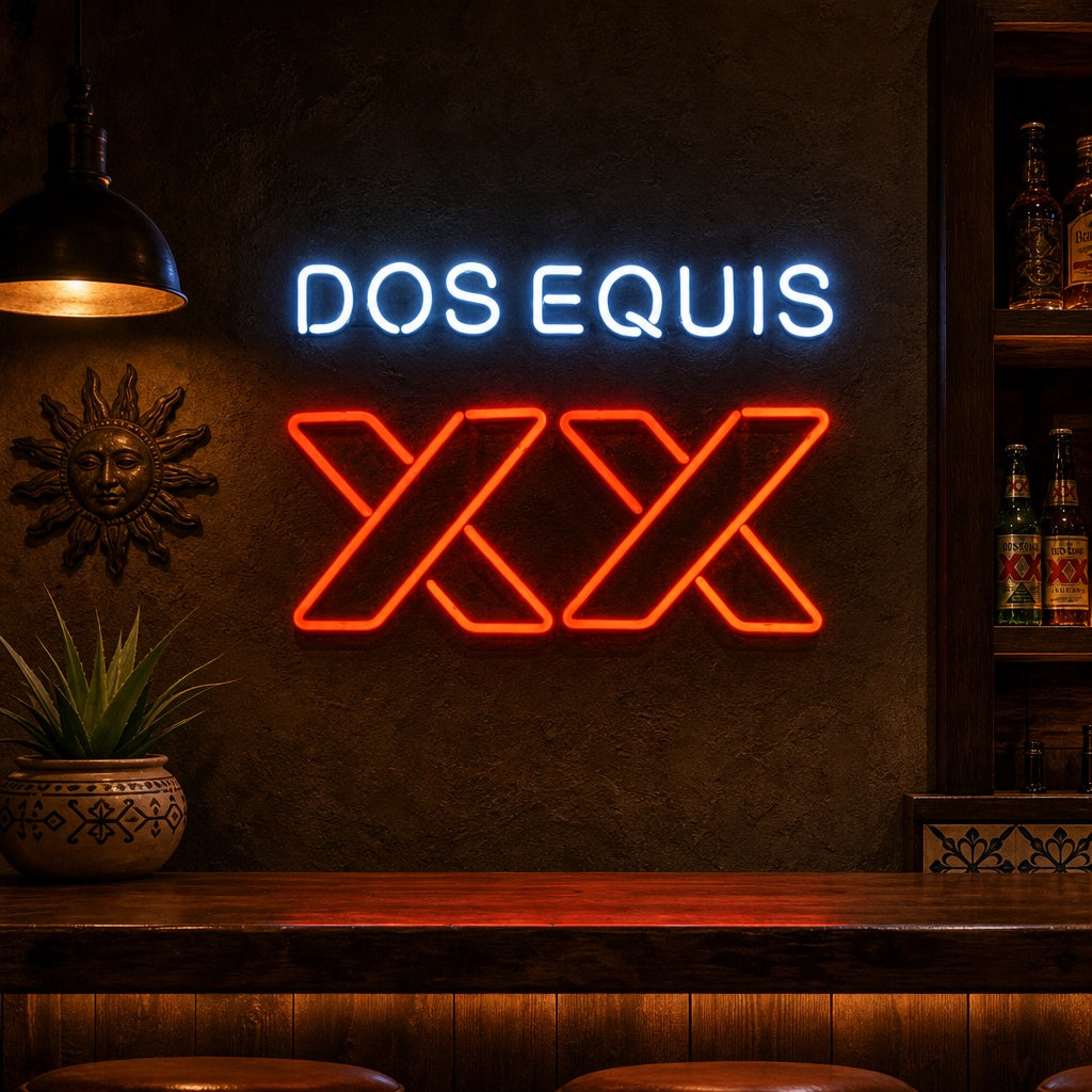"XX Dos Equis" Neonkyltti