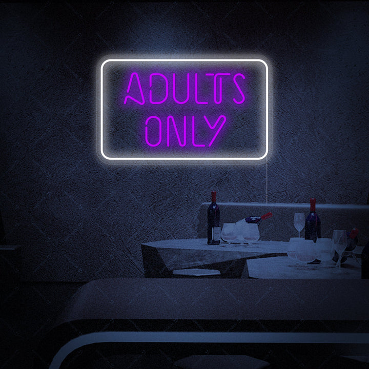 "Adult Only" Neonkyltti