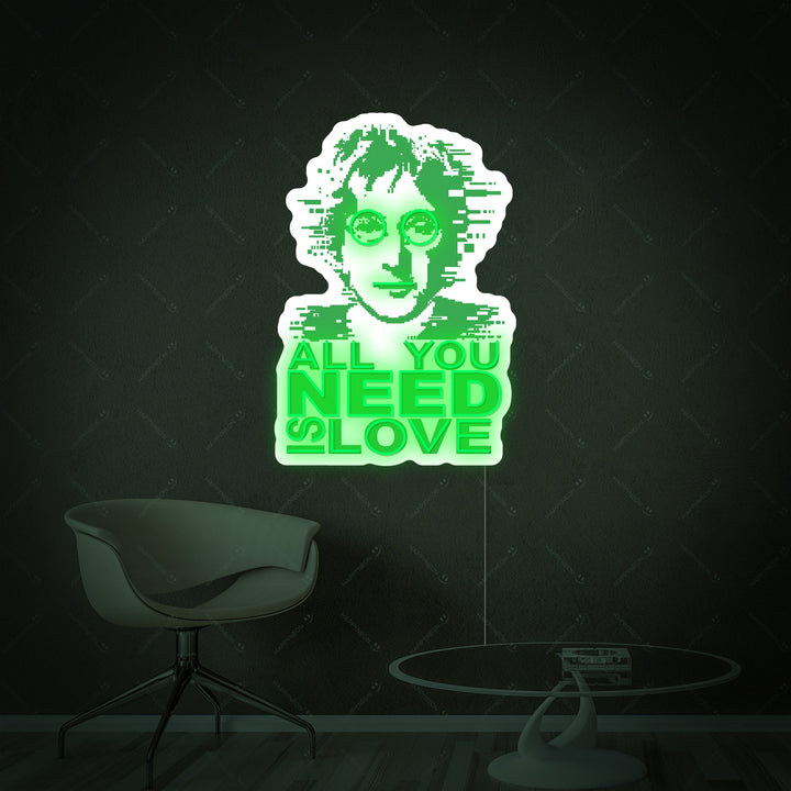 "All You Need Is Love" Neonkyltti