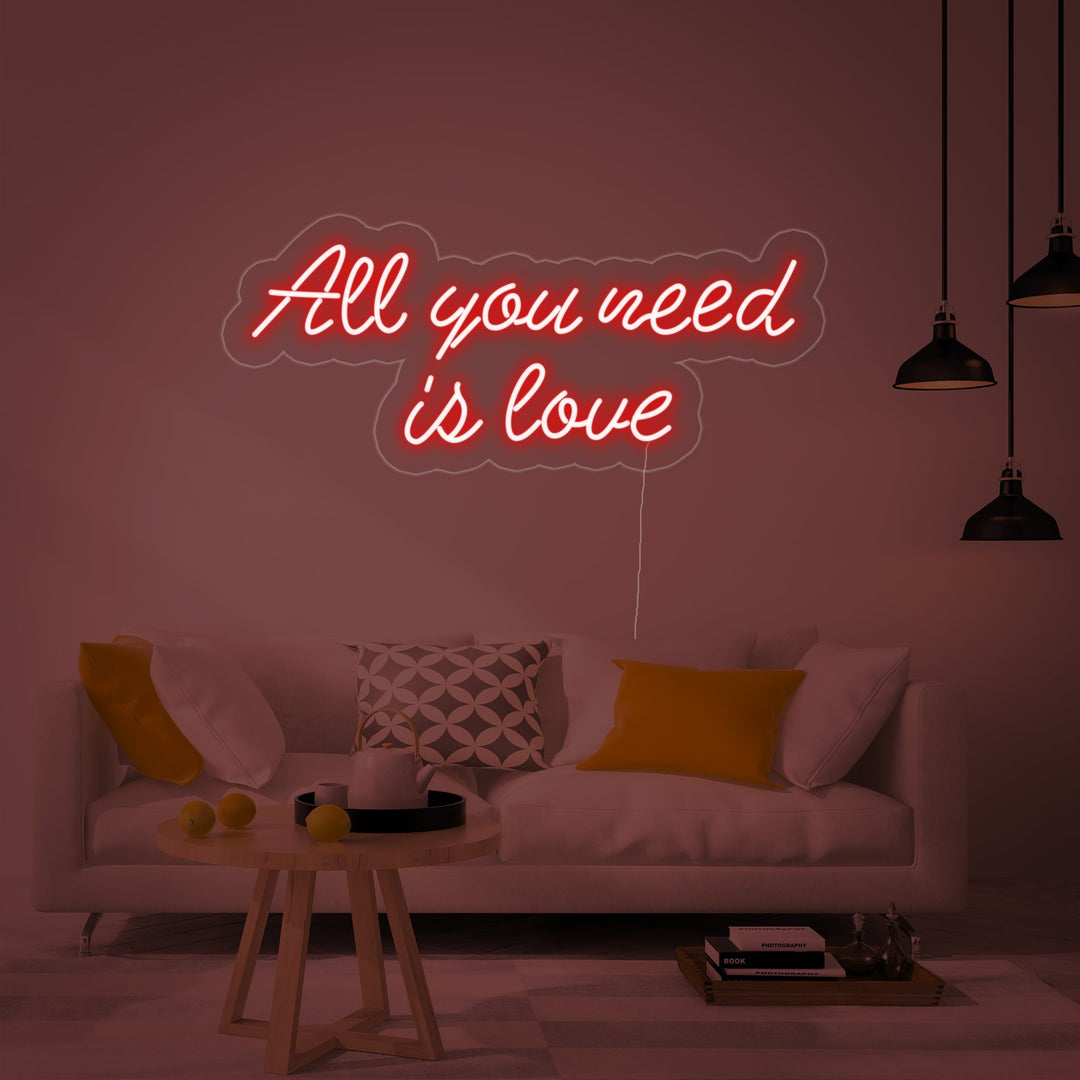 "All You Need Is Love" Neonkyltti