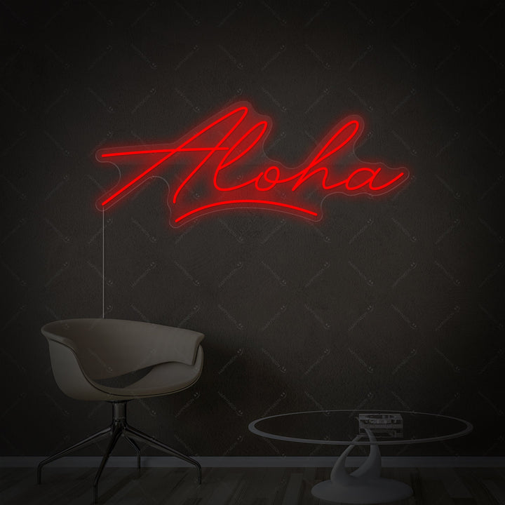 "Aloha" Neonkyltti
