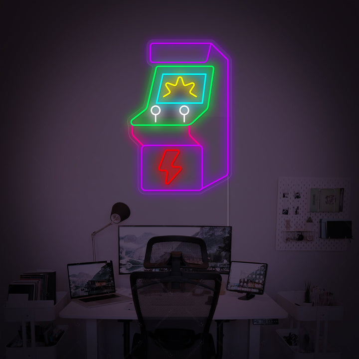 "Arcade kone" Neonkyltti
