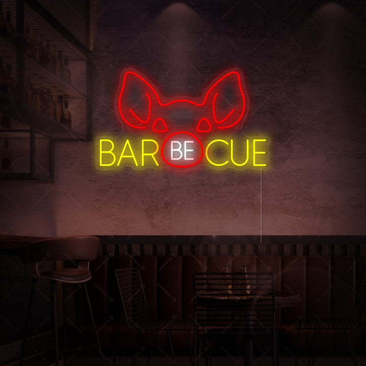 "Barbecue" Neonkyltti