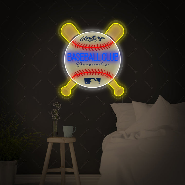 "Baseball Club" Neonkyltti
